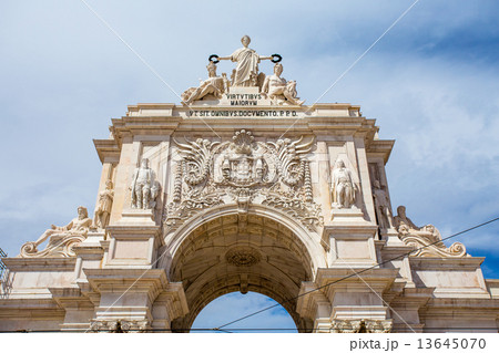 arch at commerce square at Lisbon, Portugal arch at commerce square at Lisbon, Portugal 13645070