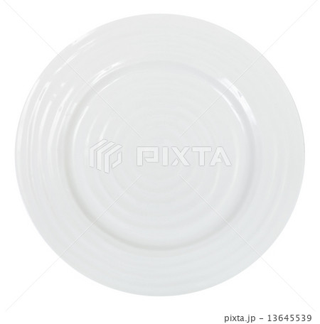 top view of white dinner plate isolated on white top view of white dinner plate isolated on white 13645539