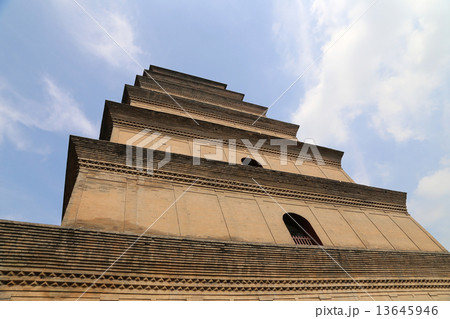 Giant Wild Goose Pagoda (Big Wild Goose Pagoda), is a Buddhist pagoda located in Xian, China 13645946