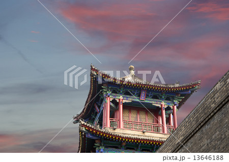 Fortifications of Xian (Sian, Xi'an) an ancient capital of China Fortifications of Xian (Sian, Xi'an) an ancient capital of China 13646188