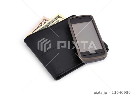 touchscreen mobile phone and dollars touchscreen mobile phone and dollars 13646986