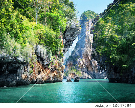 Railay beach in Krabi Thailand 13647594