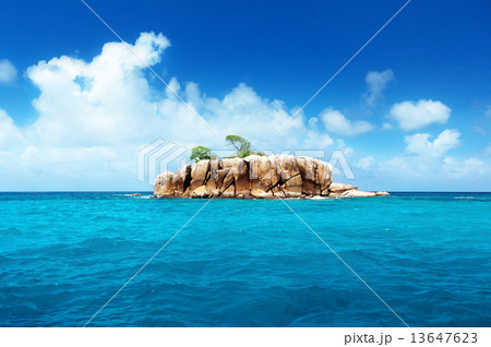 tropical island at Seychelles tropical island at Seychelles 13647623