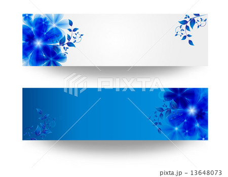 banner with flowers 13648073