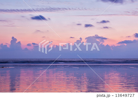 Sunset on Baga beach. Goa 13649727