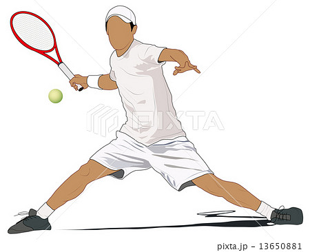 テニスのイラスト素材 13650881 Pixta
