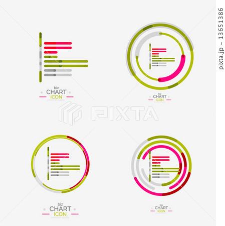 Line graph, chart icon Line graph, chart icon 13651386