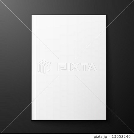 magazine blank on black background 13652246