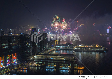 香港の花火 香港の花火 13652326
