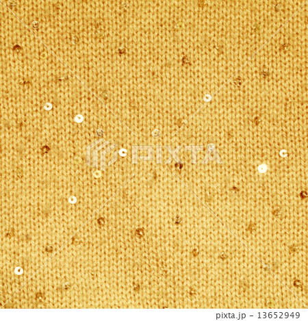 yellow wool textile background with sequins 13652949