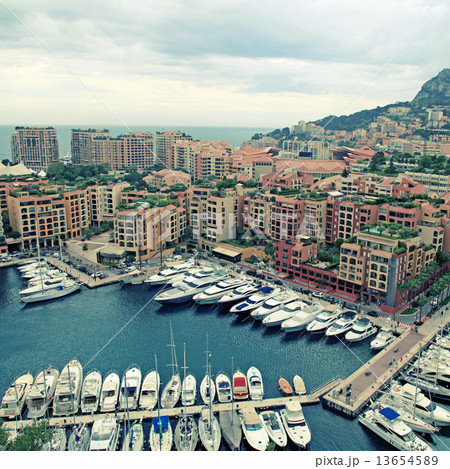 yacht pier in Monte Carlo, Cote d'Azur 13654589