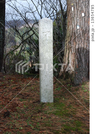 「不識院跡」の石碑（春日山城址／新潟県上越市中屋敷･大豆） 13654785