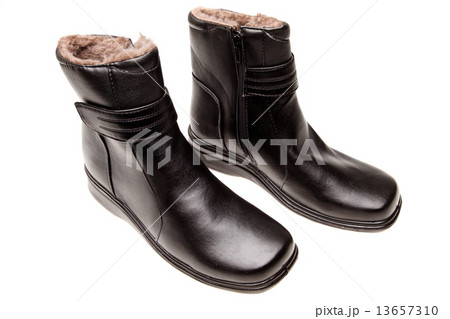 Black boot, isolated on white 13657310