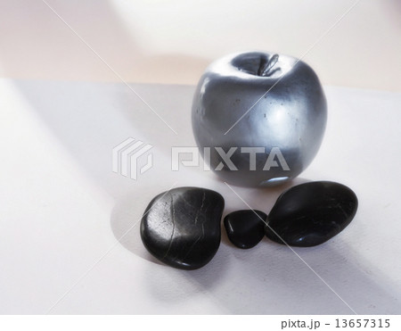 zen  stones and silver apple 13657315