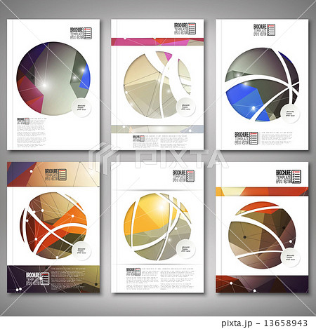 Abstract colored background, triangle design. Brochure, flyer or report for business, template vecto 13658943