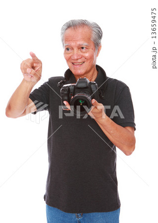 white background old man studio shot businessman portrait senior semi-formal smiling confidence     13659475