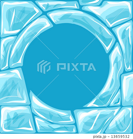 Round frame on Ice seamless pattern 13659532