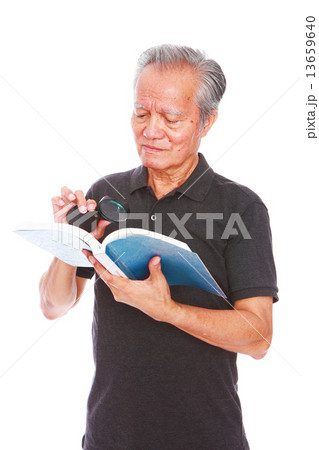 white background old man studio shot businessman portrait senior semi-formal smiling confidence     13659640