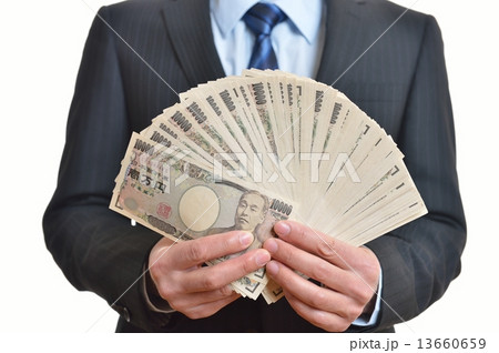 札束とビジネスマン 13660659