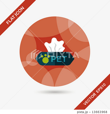 Pet style tissue case flat icon with long shadow,eps10 Pet style tissue case flat icon with long shadow,eps10 13663968