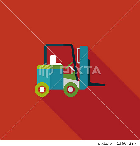 Transportation moving truck flat icon with long shadow,eps10 Transportation moving truck flat icon with long shadow,eps10 13664237