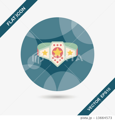 Championship belt flat icon with long shadow,eps10 Championship belt flat icon with long shadow,eps10 13664573