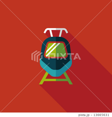 Transportation train flat icon with long shadow,eps10 Transportation train flat icon with long shadow,eps10 13665631