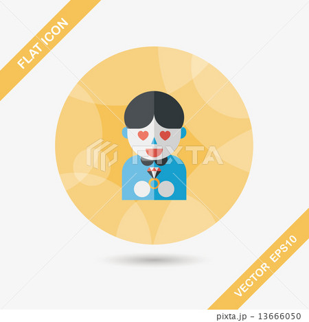 wedding groom flat icon with long shadow,eps10 wedding groom flat icon with long shadow,eps10 13666050