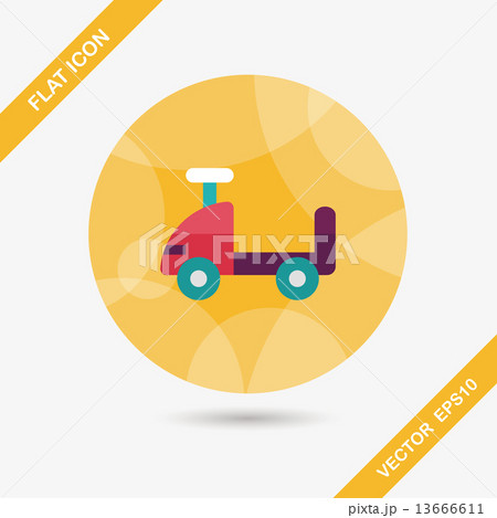 toy car flat icon with long shadow,eps10 toy car flat icon with long shadow,eps10 13666611