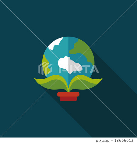 Environmental protection concept flat icon with long shadow,eps1 Environmental protection concept flat icon with long shadow,eps1 13666612