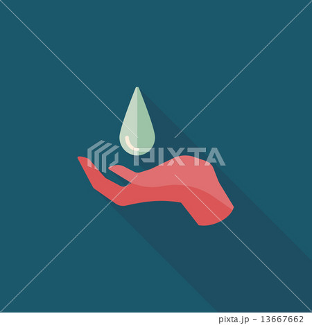 Environmental protection concept flat icon with long shadow,eps1 13667662
