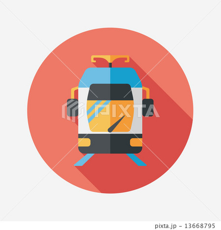 Transportation subway flat icon with long shadow,eps10 Transportation subway flat icon with long shadow,eps10 13668795