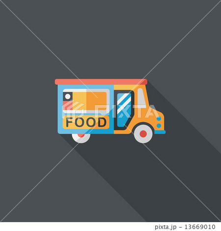 Transportation vendor carts flat icon with long shadow,eps10 Transportation vendor carts flat icon with long shadow,eps10 13669010