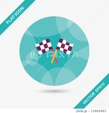 racing flags flat icon with long shadow,eps10 racing flags flat icon with long shadow,eps10 13669465