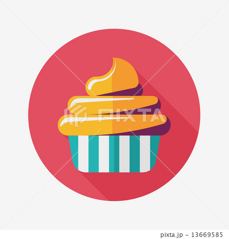 birthday cake flat icon with long shadow,eps10 birthday cake flat icon with long shadow,eps10 13669585