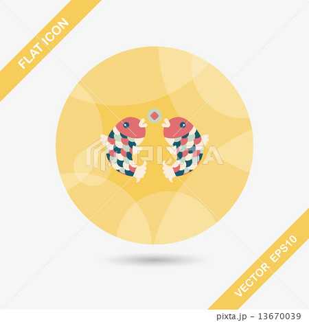 Chinese New Year flat icon with long shadow,eps10, Chinese decor Chinese New Year flat icon with long shadow,eps10, Chinese decor 13670039