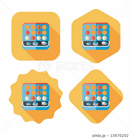 educational toy flat icon with long shadow,EPS 10 13670202