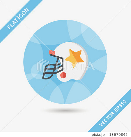 american football helmet flat icon with long shadow,eps10 american football helmet flat icon with long shadow,eps10 13670845