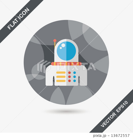 Space Astronaut flat icon with long shadow, eps10 Space Astronaut flat icon with long shadow, eps10 13672557