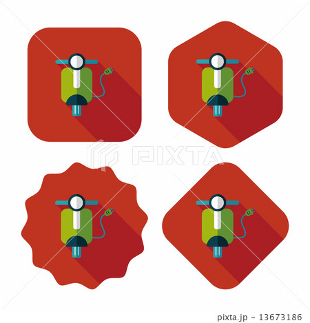 Environmental protection concept flat icon with long shadow,eps1 13673186
