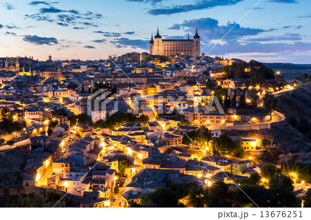 Toledo at dusk Spain 13676251
