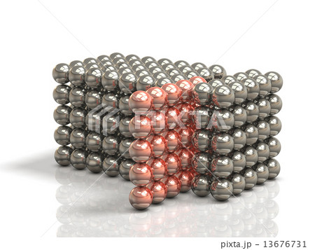 抜粋を表すアブストラクト3DCG 13676731