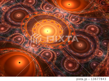 Hot circle background 13677843