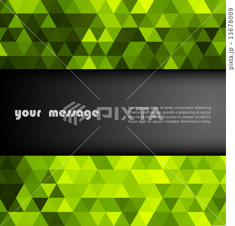 Abstract banner with triangle shapes 13678009