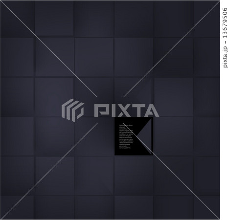 Vector Abstract geometric shape from gray cubes. 13679506