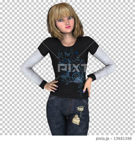 若い女性 若い女性 13681386