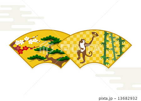 猿と扇と松竹梅 13682932