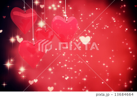 Composite image of love hearts 13684664