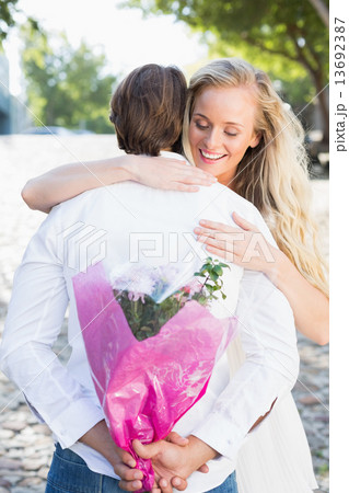 Attractive couple hugging each other 13692387