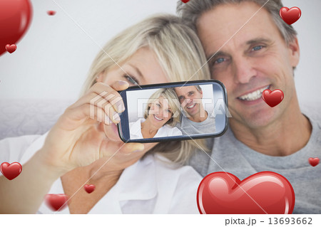 Composite image of valentines couple Composite image of valentines couple 13693662